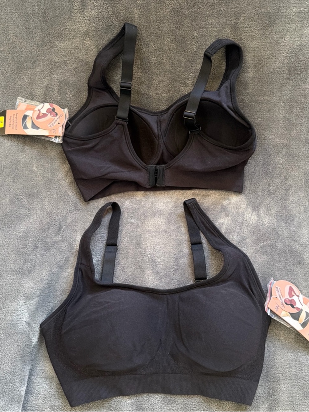 Shapermint women’s bra size M black new lot of 2